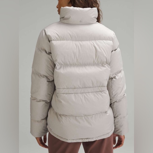 NWOT Lululemon Wunder Puff Jacket Heathered Natural Ivory - Picture 4 of 13